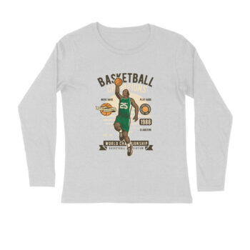 Men’s Sports Basket Ball 2 Full Sleeve T-shirt