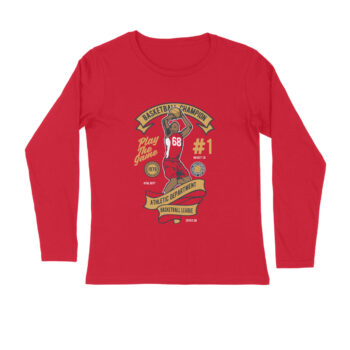 Men’s Sports Basket Ball Full Sleeve T-shirt
