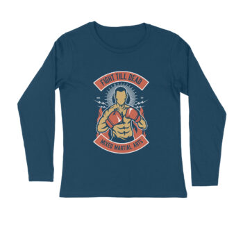 Men’s Sports Fight Till Dead Full Sleeve T-shirt