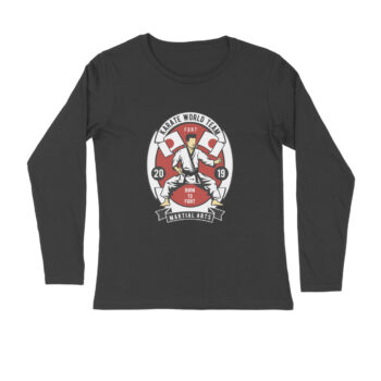 Men’s Sports Karate 3 Full Sleeve T-shirt