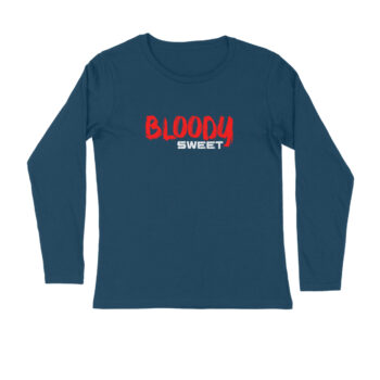 Men’s Bloody Sweet Dialogue Printed Full Sleeve T-shirt