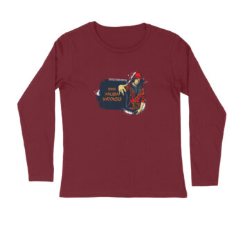 Men’s Idhu Valiba Vayasu Dialogue Printed Full Sleeve T-shirt