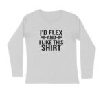 Men’s Fitness I’D Flex Printed Full Sleeve T-shirt