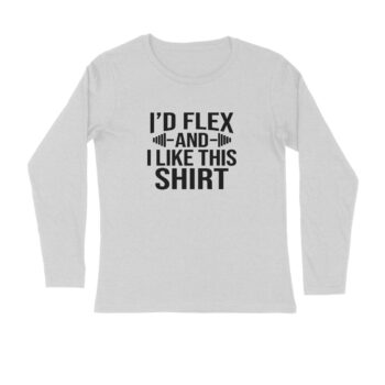 Men’s Fitness I’D Flex Printed Full Sleeve T-shirt