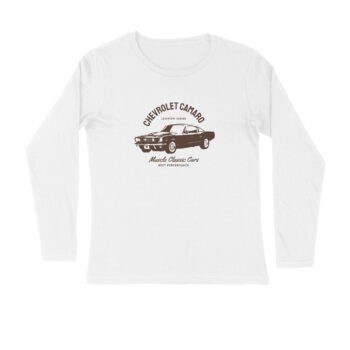 Men’s Chevrolet Camaro Cars Printed Full Sleeve T-shirt