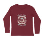 Men’s Brat Style Bikes Printed Full Sleeve T-shirt