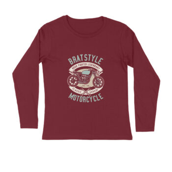 Men’s Brat Style Bikes Printed Full Sleeve T-shirt