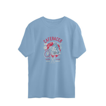 Men’s Cafe Racer 3 Bikes Printed Oversized T-shirt