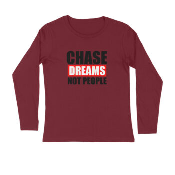 Men’s Fitness Chase Dreams Printed Full Sleeve T-shirt