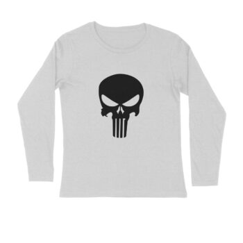 Men’s Web Series Punisher Printed Full Sleeve T-shirt