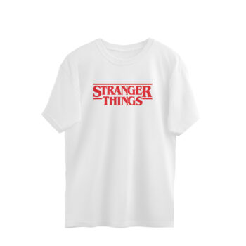 Men’s Web Series Stranger Things Printed Oversized T-shirt