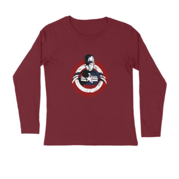 Marvel Captain America 1 Printed Full Sleeve T-shirt