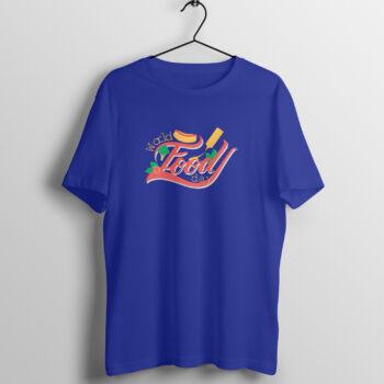 Men’s Foodie Food Day Printed Half Sleeve Round Neck T-Shirt