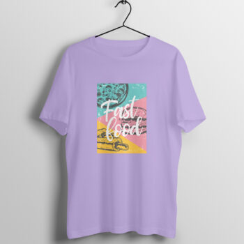 Men’s Foodie Fast Food Printed Half Sleeve Round Neck T-Shirt