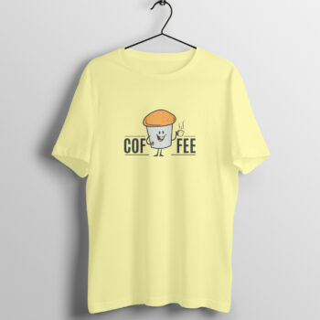 Men’s Foodie Coffee Printed Half Sleeve Round Neck T-Shirt