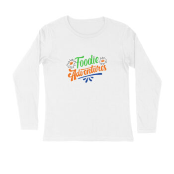 Men’s Foodie Adventures Printed Full Sleeve T-shirt