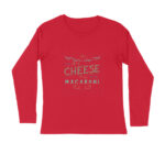Men’s Foodie Cheese Printed Full Sleeve T-shirt