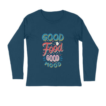 Men’s Foodie Good Food Printed Full Sleeve T-shirt