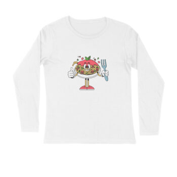 Men’s Foodie Noodles Man Printed Full Sleeve T-shirt