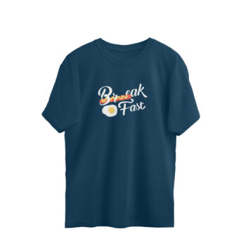 Men’s Foodie Break Fast Printed Oversized T-shirt