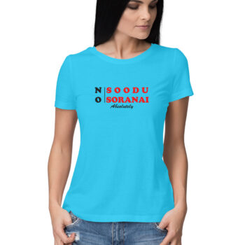 Women’s Dialogue No Soodu No Soranai Printed Half Sleeve Round Neck T-Shirt