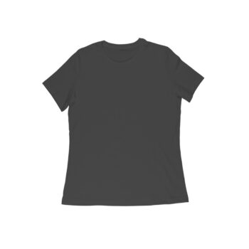 Women Plain Round Neck Half Sleeve