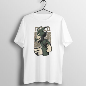 Anime Deku Printed Half Sleeve Round Neck T-Shirt