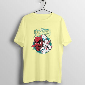 Anime Demon Slayer Printed Half Sleeve Round Neck T-Shirt