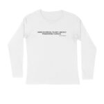 Men’s Quotes Albert Einstein Printed Full Sleeve T-shirt For Men