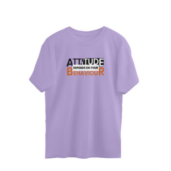 Men’s Quotes Attitude Printed Oversized T-Shirt
