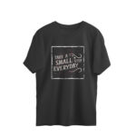 Men’s Quotes Take A Small Step Printed Oversized T-Shirt